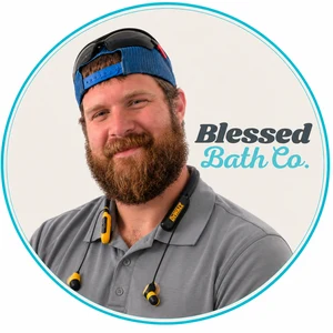 Derek, lead installer at Blessed Bath Co.